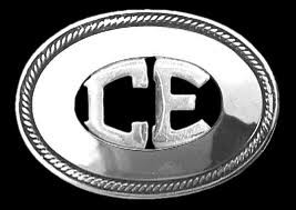 Hebillas de alpaca con iniciales